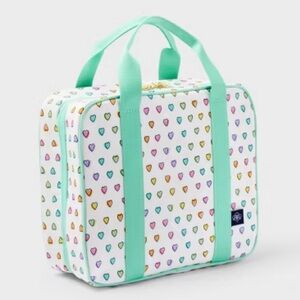 Disco Hearts Wave Hanging Toiletry Bag White/Teal - Roller Rabbit x Target